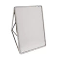 Geometric Vanity Mirror Chrome - Home Details: Freestanding Metal Frame, Bathroom & Desk Accessory