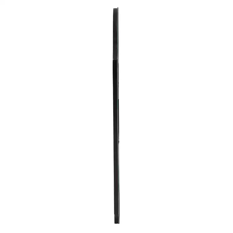 Specchio da parete senza cornice a forma di arco con angoli smerlati – 68,6x40,6 cm, bordo smussato, pronto per essere appeso