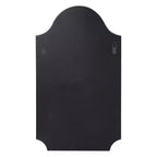 Specchio da parete senza cornice a forma di arco con angoli smerlati – 68,6x40,6 cm, bordo smussato, pronto per essere appeso