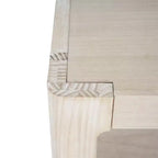 Tavolo Consolle Rustico – Piano in Legno Impiallacciato, Angoli Arrotondati, Gambe in Pino, Larghezza 150 cm, Portata 68 kg