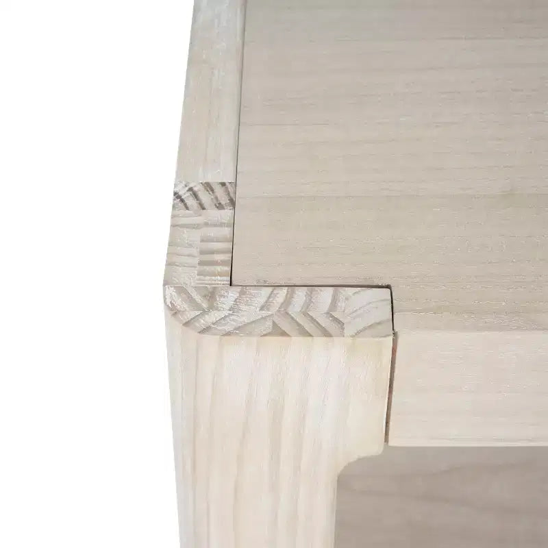 Tavolo Consolle Rustico – Piano in Legno Impiallacciato, Angoli Arrotondati, Gambe in Pino, Larghezza 150 cm, Portata 68 kg