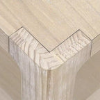 Tavolo Consolle Rustico – Piano in Legno Impiallacciato, Angoli Arrotondati, Gambe in Pino, Larghezza 150 cm, Portata 68 kg