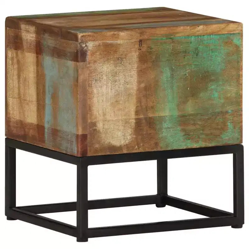 vidaXL Side Table 11.8x11.8x13 Solid Reclaimed Wood