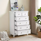 Cassettiera a 6 cassetti, organizer per armadio e contenitore per vestiti, cassettiere, organizer per comò in stile rustico