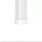 Tavolino da caffè ovale moderno con piano in vetro e gambe in rovere - 89,94x50,01x45,01 cm - Capacità di carico 100 kg