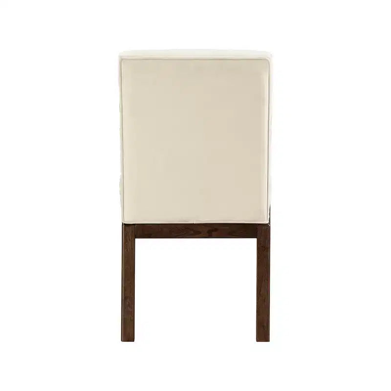 Sedia da pranzo in velluto – Trapuntatura profonda a canali, gambe in legno di frassino noce, design contemporaneo