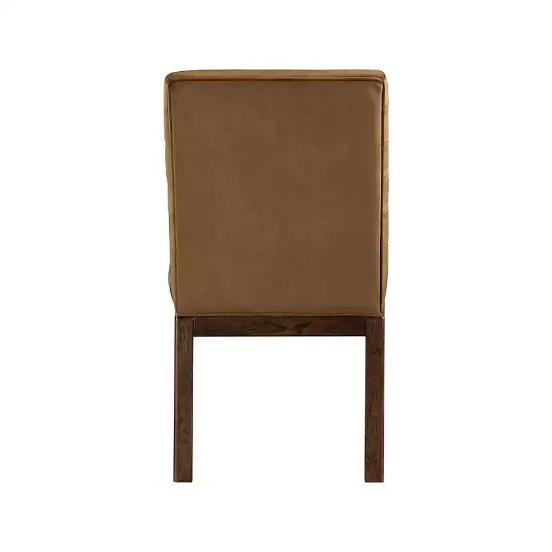 Sedia da pranzo in velluto – Trapuntatura profonda a canali, gambe in legno di frassino noce, design contemporaneo