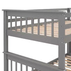 Letto a castello a due piazze con scaletta e tre cassetti per camera da letto, dormitorio - Bianco