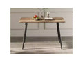 Okak 47.24Inch Modern Rectangle Dining Table, Minimalist Kitchen Table with Metal Legs for Dining Room, Living Room
