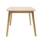Tavolo da pranzo rettangolare da 150/200 cm – Piano effetto legno, Base a piedistallo, 4 posti, Varie opzioni di colore