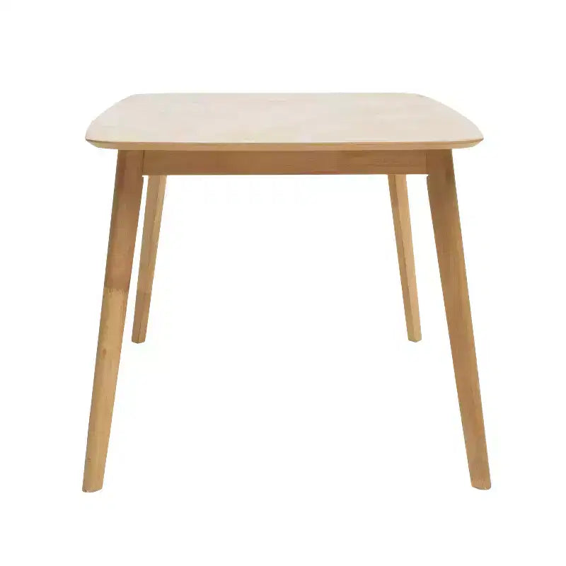 Tavolo da pranzo rettangolare da 150/200 cm – Piano effetto legno, Base a piedistallo, 4 posti, Varie opzioni di colore