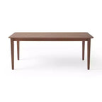Tavolo da pranzo rettangolare da 150/200 cm – Piano effetto legno, Base a piedistallo, 4 posti, Varie opzioni di colore