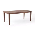 Tavolo da pranzo rettangolare da 150/200 cm – Piano effetto legno, Base a piedistallo, 4 posti, Varie opzioni di colore