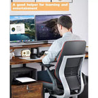 Scrivania angolare per computer - con ciabatta elettrica, postazione da gioco reversibile, supporti per monitor, ripiano regolabile e cassetto portadocumenti