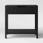 Porto Nightstand with Drawer Black - Threshold™ designed with Studio McGee