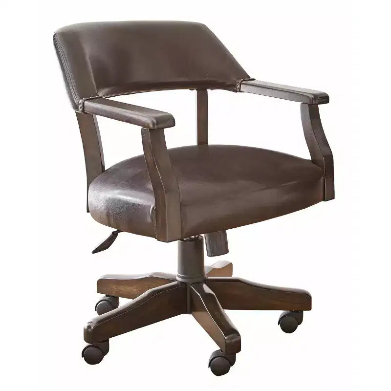 Rudy Captains Chair Brown - Steve Silver