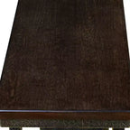 Console per ingresso moderna industriale – Piano in noce, base in acciaio, larghezza 30", certificato CARB