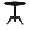 Acrylic Curvy Legs Glam End Table Black - Linon: Modern Chic, Clear Coated, Non-Toxic Finish