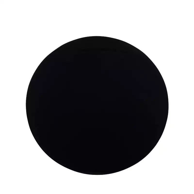 Tavolino finale Glam in acrilico nero – Gambe curve, rivestito trasparente, non tossico, 19,63"L