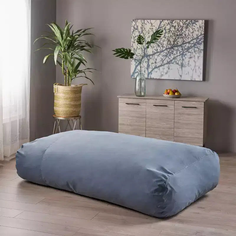 Poltrona a sacco oversize, "Lounger" – Schiuma ad alta densità, 183 cm L, capacità 181 kg, per interni