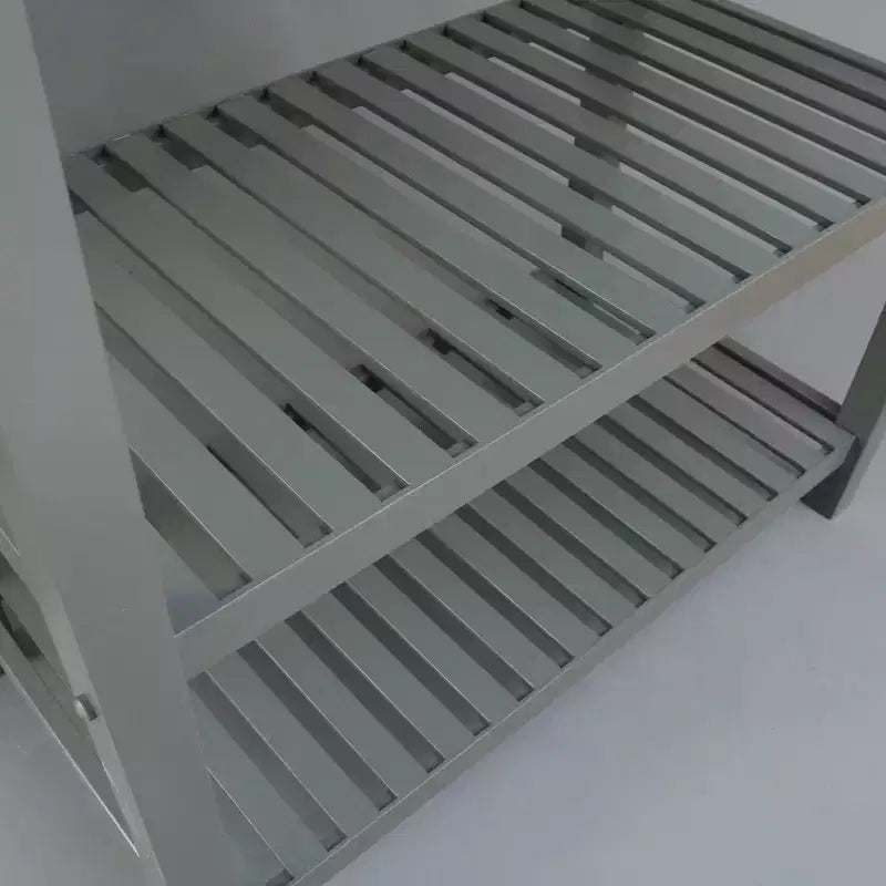 Carrello da Cucina in Legno Massello con 2 Ripiani e Cassetto – Maniglia in Acciaio Inossidabile e Portasciugamani