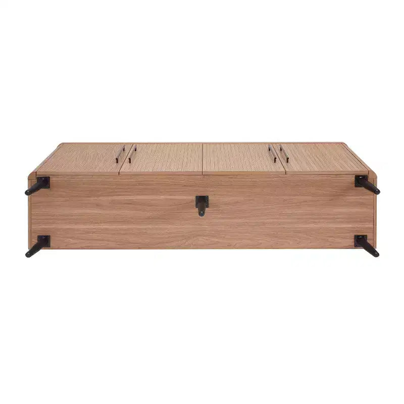 Madia moderna di metà secolo da 64,6" con 8 ripiani e 4 ante – Composito di legno