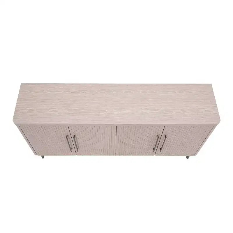 Madia moderna di metà secolo da 64,6" con 8 ripiani e 4 ante – Composito di legno