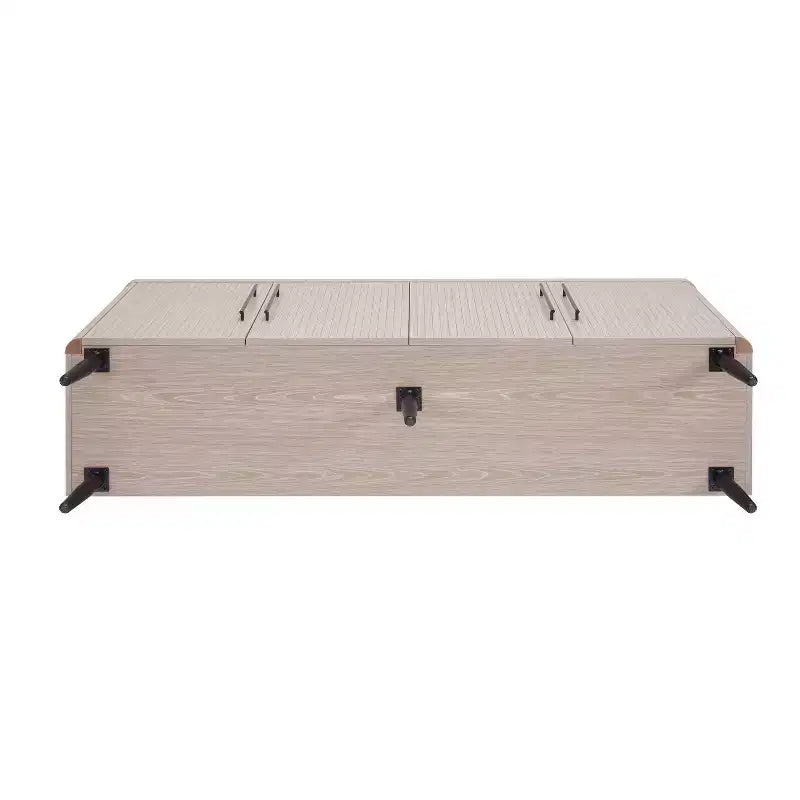 Madia moderna di metà secolo da 64,6" con 8 ripiani e 4 ante – Composito di legno