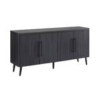 Madia moderna di metà secolo da 64,6" con 8 ripiani e 4 ante – Composito di legno