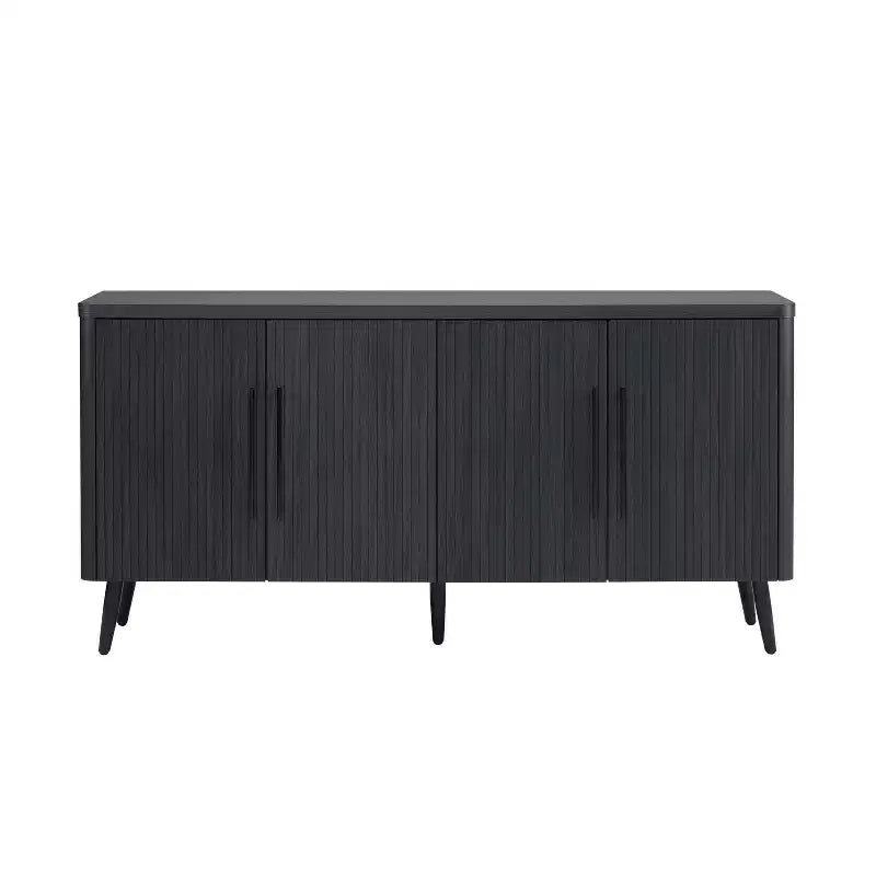 Manhattan Comfort 64.6" Jodie Mid-Century Modern Sideboard with 8 Shelves